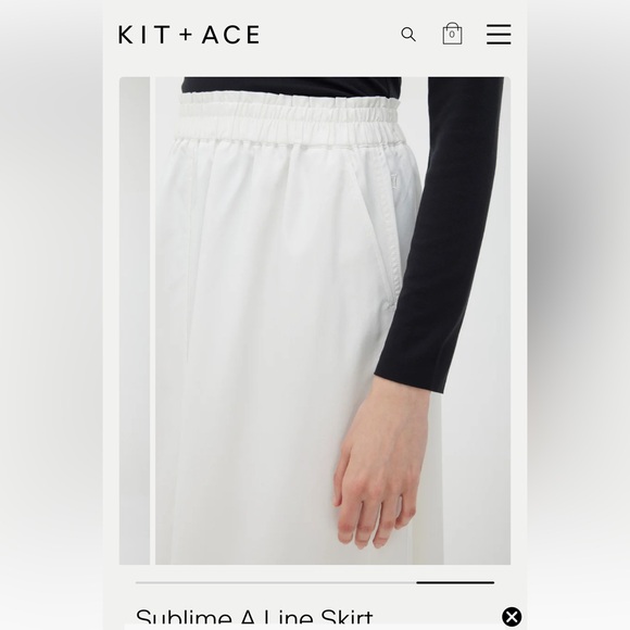 NWT Kit and Ace Sublime Skirt - Orange Colour Size L - Picture 2 of 6